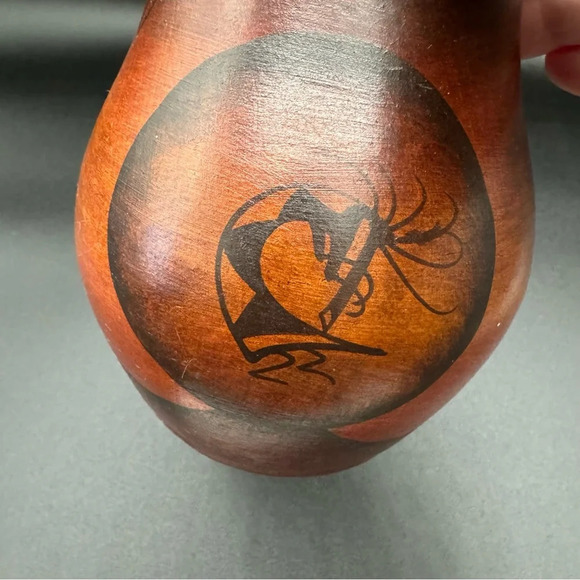 Authentic Mexican Pottery Vase Signed R Galvan Native American Tribal Art - Picture 15 of 15